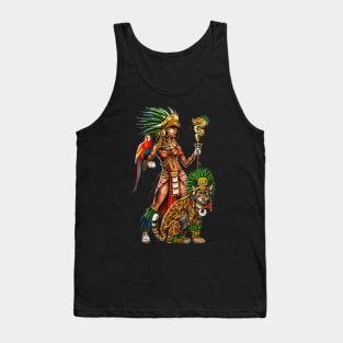 Aztec Jaguar Warrior Woman Tank Top